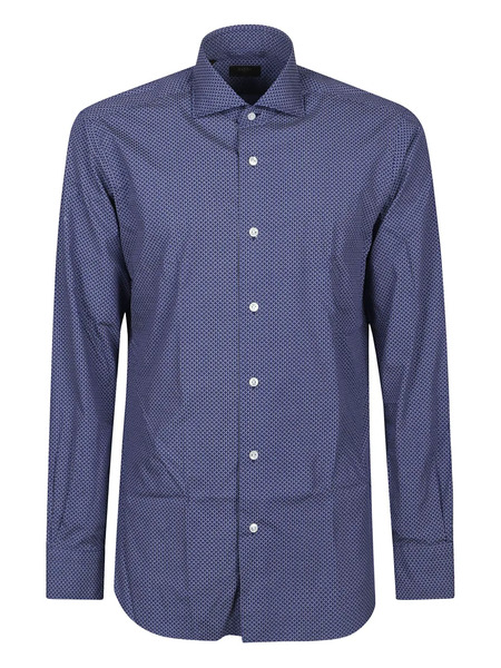  Barba Geometric Shirt - Blue 