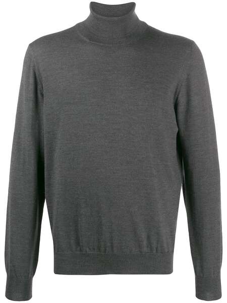  Barba Knitted Roll Neck - Grey 