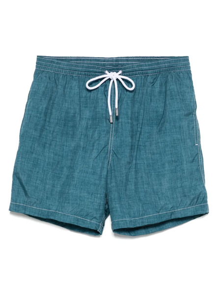  Barba Logo-patch Swim Shorts - Green 