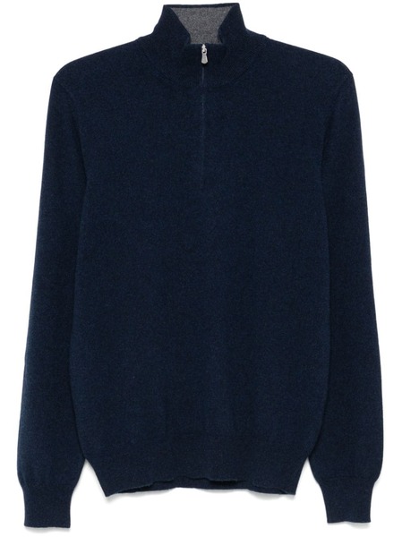  Barba Lupo Zip Sweater - Blue 