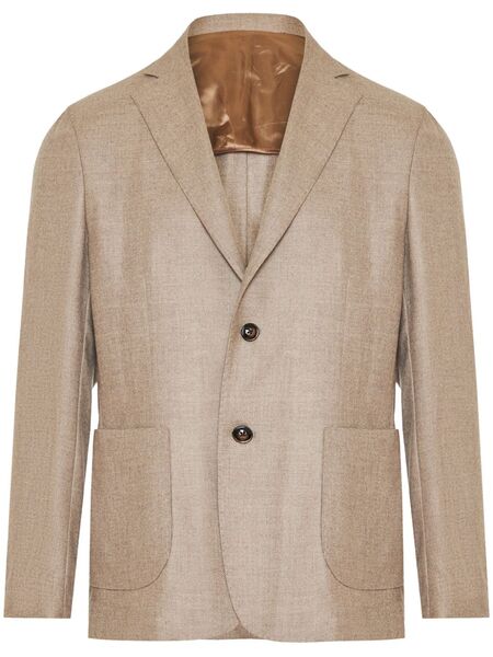  Barba Notched-lapels Blazer - Neutrals 