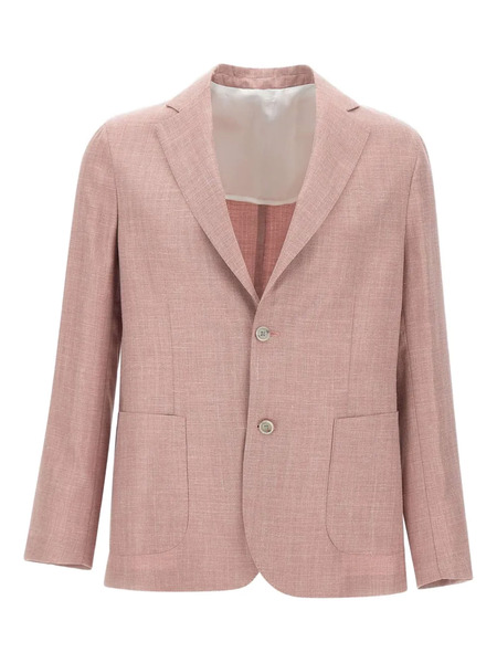  Barba Notched-lapels Blazer - Pink 