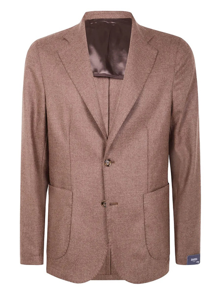  Barba Patch-pocket Wool Blazer - Neutrals 