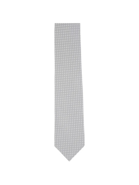  Barba Patterned Tie - Grey 