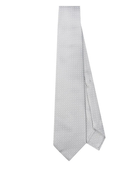  Barba Polka-dot Tie - Grey 