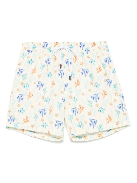  Barba Printed Swim Shorts - Neutrals 