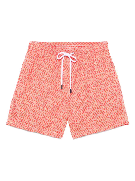  Barba Printed Swim Shorts - Red 