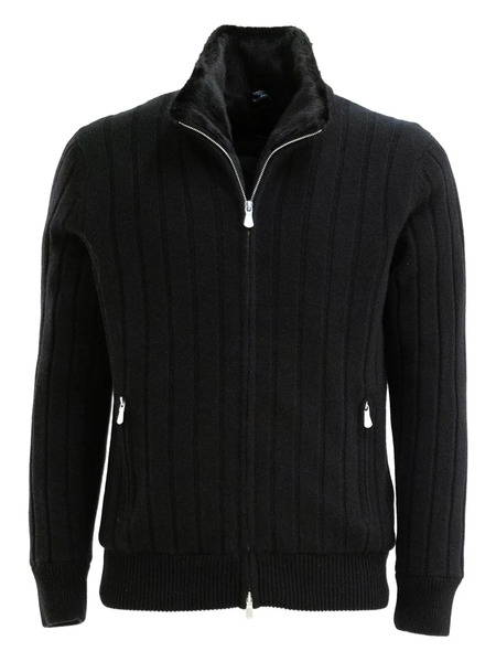  Barba Ribbed Jacket - Black 