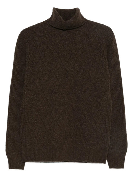  Barba Roll-neck Sweater - Brown 