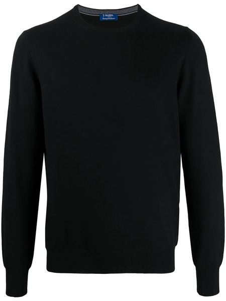  Barba Round Neck Jumper - Black 