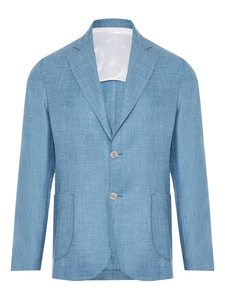  Barba Single-breasted Blazer - Blue 