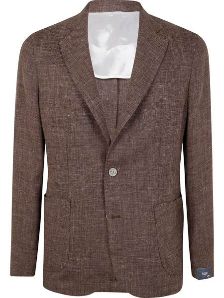  Barba Single-breasted Blazer - Brown 