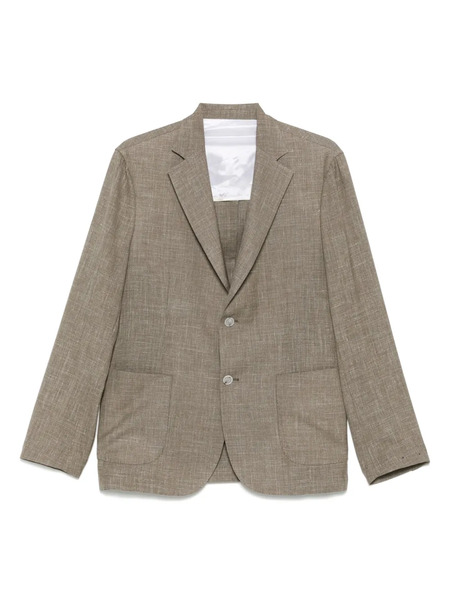  Barba Single-breasted Blazer - Brown 