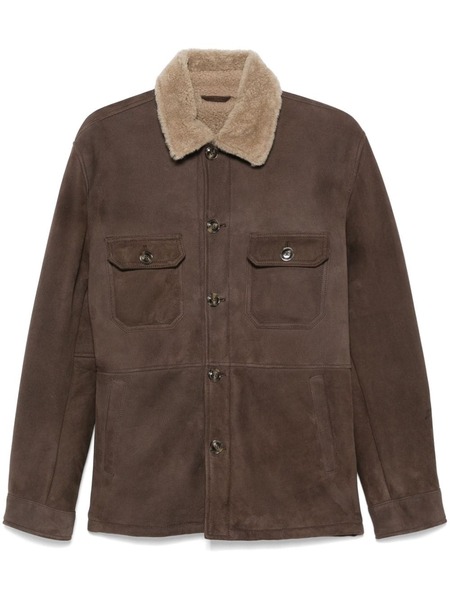  Barba Suede Jacket - Brown 