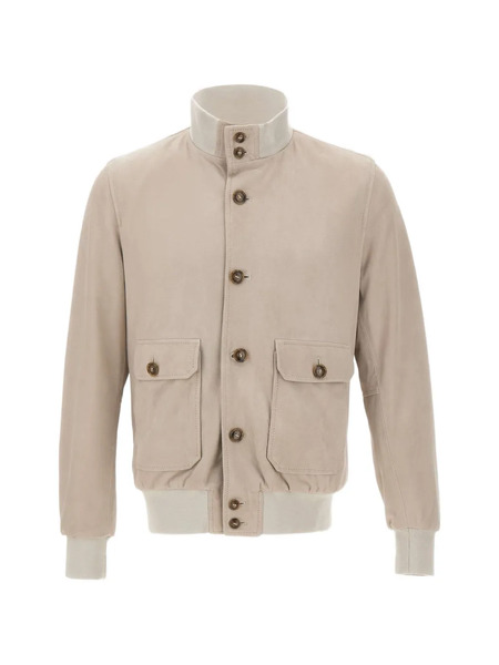  Barba Vermont High-collar Jacket - Neutrals 