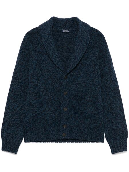  Barba Wool Cardigan - Blue 