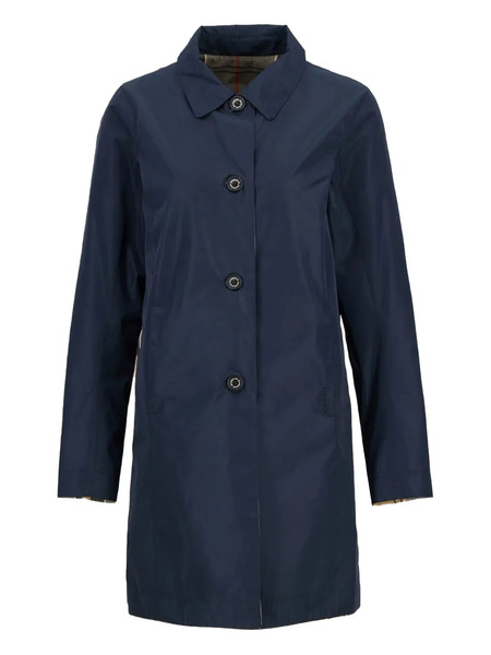  Barbour Babbity Reversible Plaid-lined Raincoat - Blue 