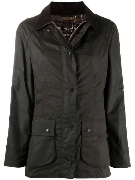  Barbour Beadnell Wax Cotton Jacket - Green 