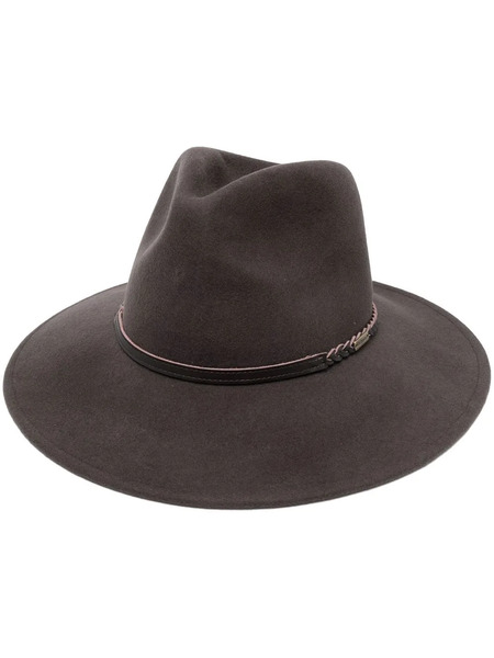  Barbour Braid-detail Fedora Hat - Brown 