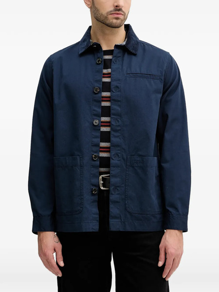  Barbour Button Corduroy Collar Jacket - Blue 