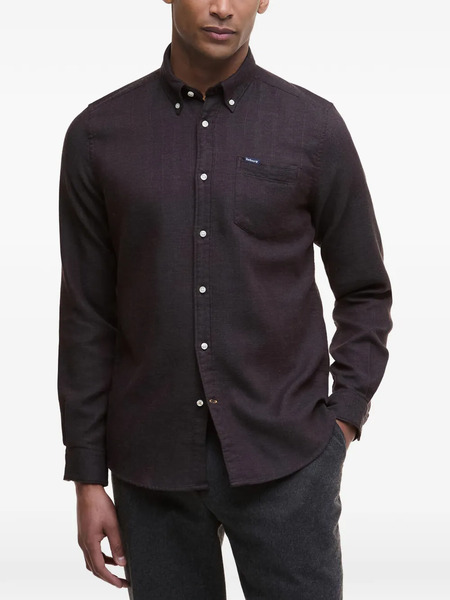  Barbour Button Patch Shirt - Brown 