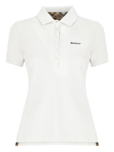  Barbour Button Polo - White 