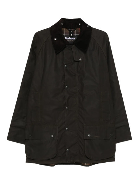  Barbour Button-up Corduroy-collar Coat - Brown 