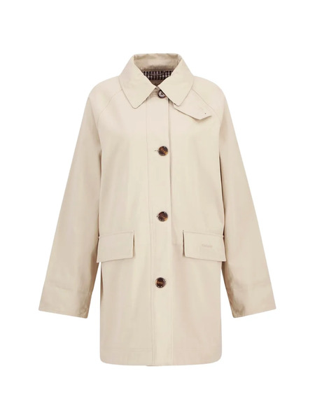  Barbour Buttoned Trench Coat - Neutrals 
