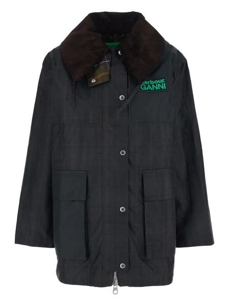  Barbour Check Duffle Coat - Brown 