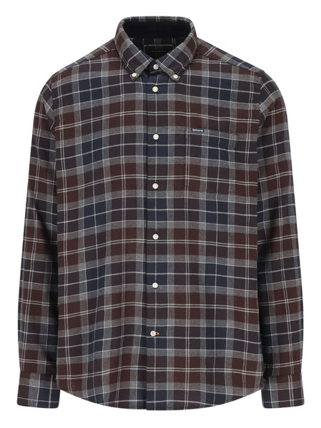  Barbour Check-pattern Cotton Shirt - Grey 