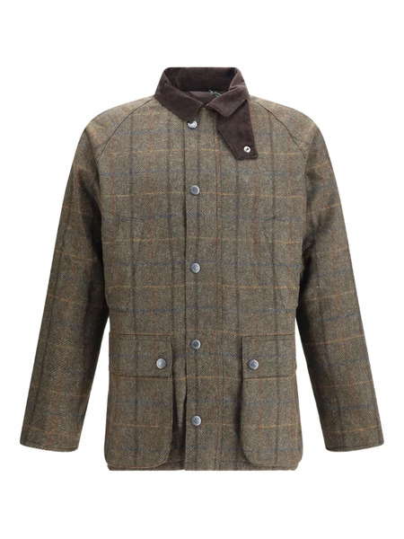  Barbour Checked Long-sleeves Jacket - Green 