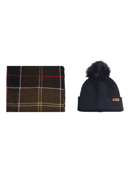  Barbour Checked Scarf - Brown 