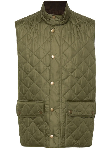  Barbour Diamond-quilted Logo-embroidered Gilet - Green 