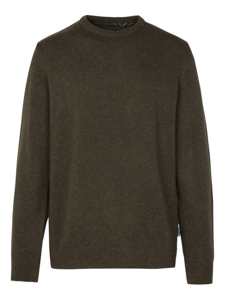  Barbour Elbow-patch Wool Sweater - Green 