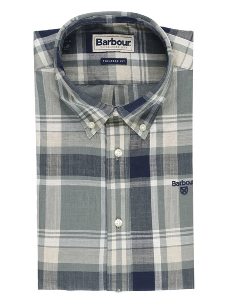  Barbour Embroidered-logo Shirt - Green 