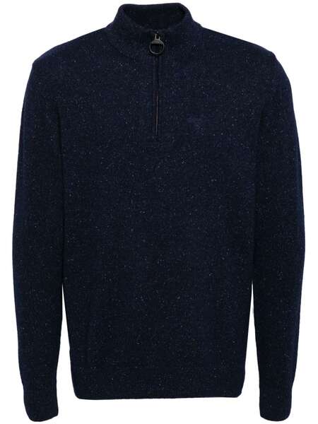  Barbour Essential Tisbury Half-zip Jumper - Blue 