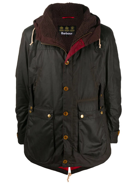  Barbour Game Waxed Parka Jacket - Brown 