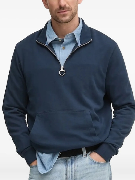  Barbour Half-zip Cotton Sweatshirt - Blue 