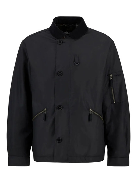 Barbour Hanger Waxed Deck Jacket - Black 