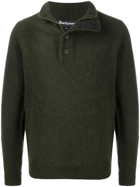  Barbour High-neck Sweater - Green 