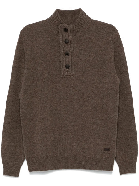  Barbour Logo-patch Sweater - Brown 
