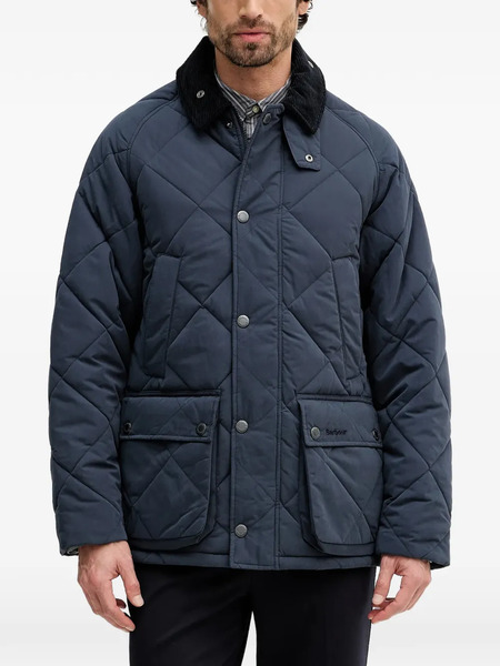  Barbour Modern Bedale Quilted Corduroy-collar Jacket - Blue 