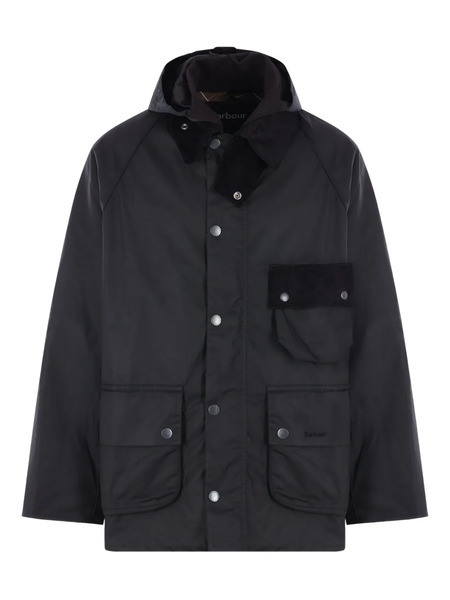  Barbour Modified Solway Waxed Coat - Black 