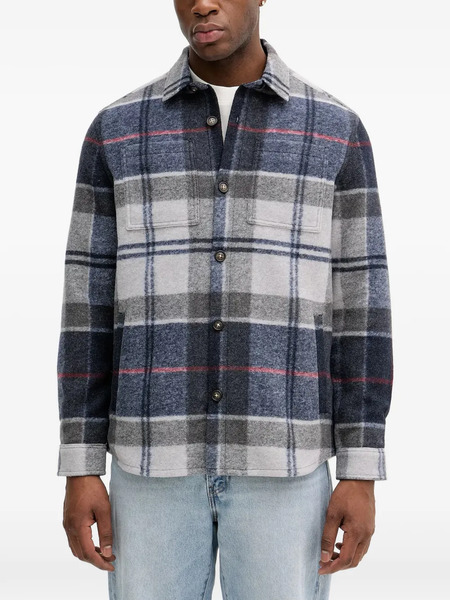  Barbour Plaid Shirt Jacket - Blue 