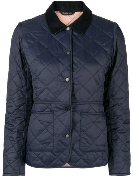  Barbour Quilted Bomber Jacket - Blue 