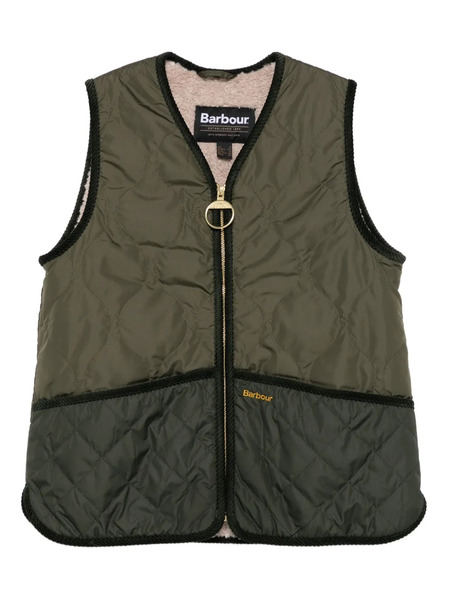  Barbour Quilted Borg-lined Vest - Green 