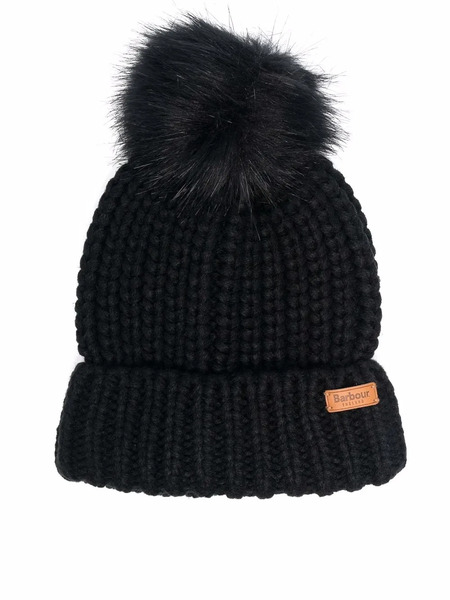  Barbour Saltburn Chunky-knit Beanie - Black 