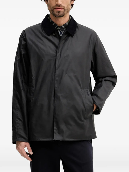 Barbour Short Lorden Corduroy-collar Jacket - Blue 