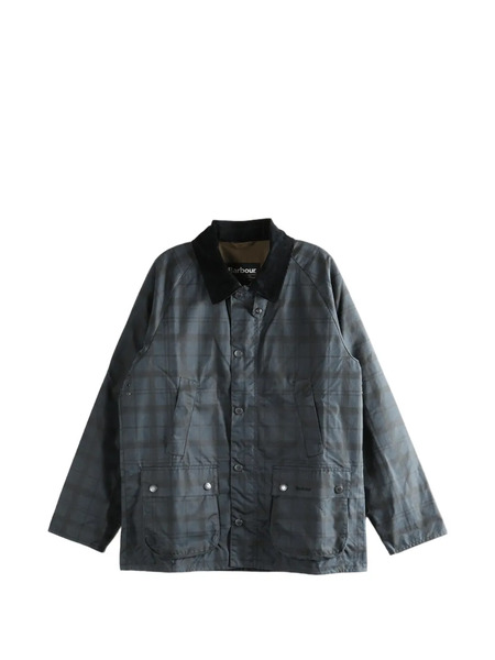 Barbour Tartan Ambleside Waxed Jacket - Blue 