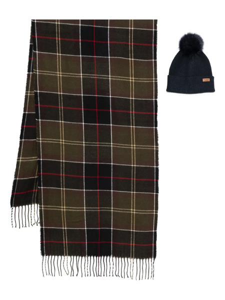  Barbour Tartan Scarf Set - Green 